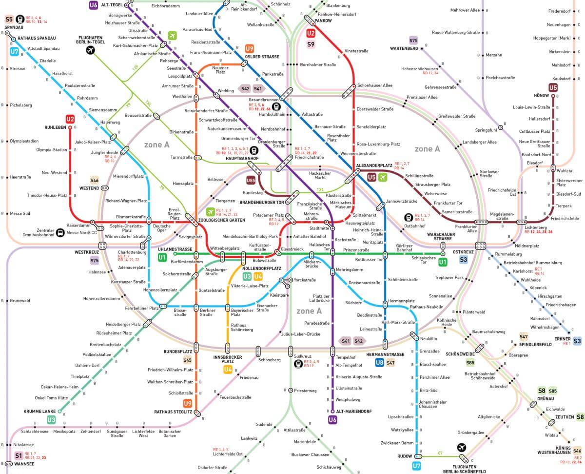 Der schönste Netzplan für UBahn und SBahn kommt von Jug