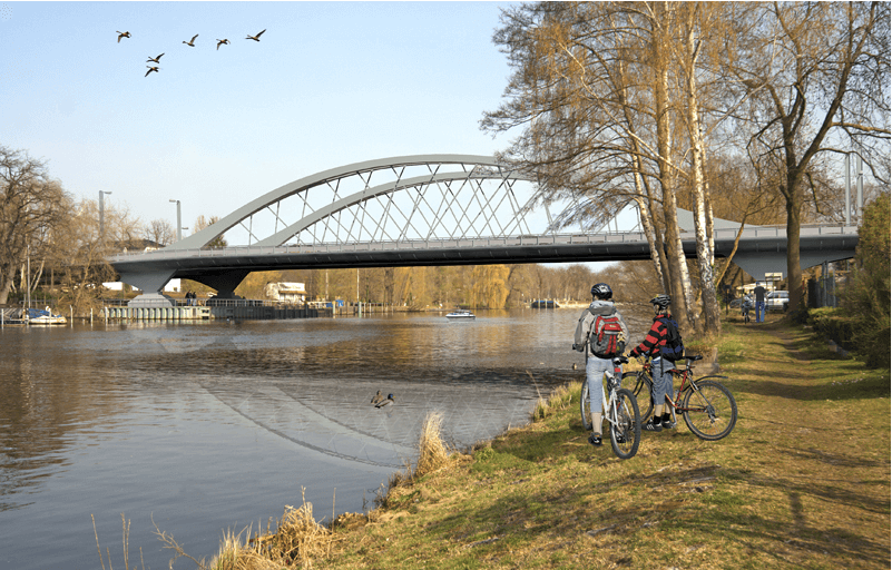 Ersatzneubau der Freybrücke; (Visualisierung: Bung Ingenieure AG, PPL GmbH)
