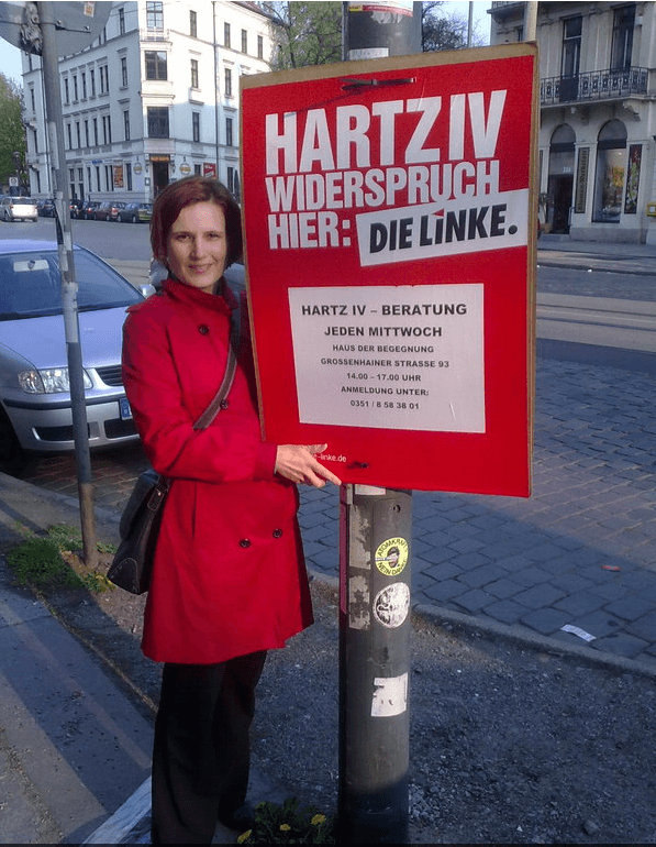 Katja Kipping, Bundesvorsitzende der Partei DIE LINKE in Dresden (Foto: DIE LINKEN)