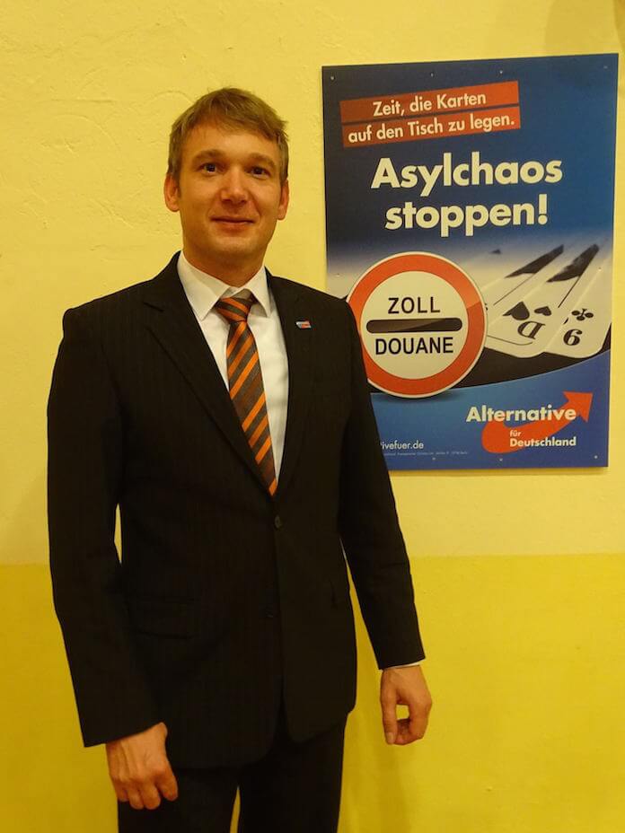 AFD-Wahlsieger in Sachsen Anhalt: der Landesvorsitzende Andre Poggenburg (Foto: AfD)