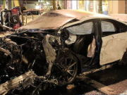 Mit diesem getunte Audi raste am 1. Februar 2016 ein 27jähriger bei Rot in einen Jeep und tötete einen 69jährigen Fahrer. (Foto: Facebook/Polizei Berlin)