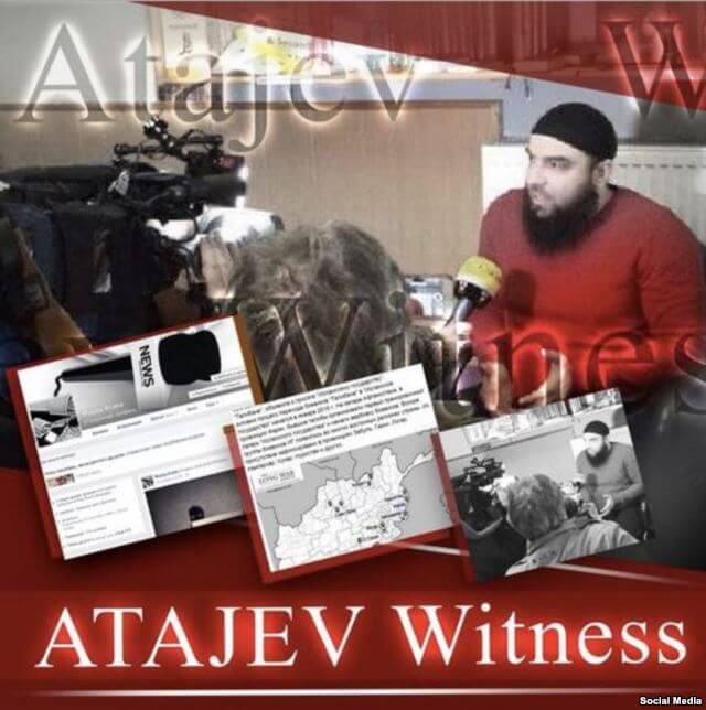 Auf Twitter nannte sich der russische Imam aus einer Moschee in Berlin Moabit "Atajev Witness", doch der Imam soll mehr als nur ein Zeuge des IS gewesen sein, am 7. April 2016 wird Murad Atajev (30) wegen Werbung für den IS und religiöse Billigung von IS-Straftaten vor Gericht gestellt. (Screenshot: Twitter/Atajev Wittness)