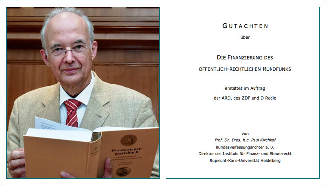 Paul Kirchhof (73), der ältere Bruder des Vizepräsidenten des Bundesverfassungsgerichts, Ferdinand Kirchhof (65) hat das Befürwortungs-Gutachten der GEZ-Gebühren von heute 17,50 Euro für jeden Haushalt im Monat verfasst (Foto: 1.bp.blogsport.com)