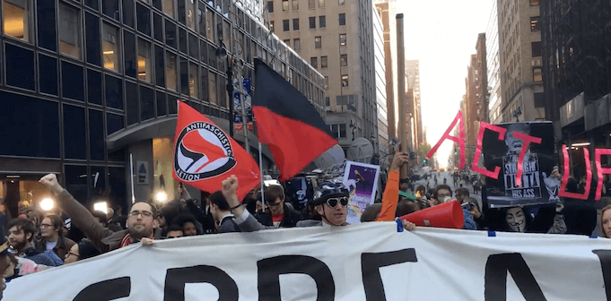 Deutsche Antifa legt in New York den Verkehr lahm