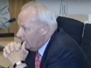 Der Berliner Baulöwe Klaus Groth (78) aus Schmargendorf wollte seine Spenden für den neuerlichen Wahlkampf von Bausenator Andreas Geisel (50, SPD) durch Stückelung unter 10.000 Euro verheimlichen, doch die Sache flog auf und ging nach hinten los (Foto: Youtbue/SFB)