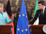 Nachdem Italiens Vorschlag für Eurobonds zur Finanzierung Afrika-Flüchtlingskrise in Berlin abgelehnt wurden, machte gestern in Rom Italiens Ministerpräsident Matteo Renzi bei Angela Merkel einen neuen Vorstoß. Er schlug eine Lösung wie bei dem EU-Türkei-Pakt vor (Foto: Bundesregierung/Güngör)