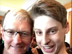 Smartphone-App-Millionär Ben Pasternak (16) traf letzten Sommer in Silicon Valley am Hauptsitz von Apple auch mit Apple-CEO Tim Cook (55) zusammen (Foto: Youtube)