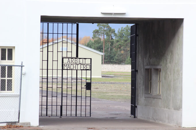 Gate at Sachsenhausen Concentration Camp.