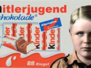 Heute erstmals bundesweite Razzia gegen rechte Hassparolen im Internet "Besorgte Bürger" machten im Mai 2016 einen Gegenentwurf zu farbigen Kindern auf Kinderschokolade: einen Hitlerjungen (Foto: Twitter@littlewisehen)