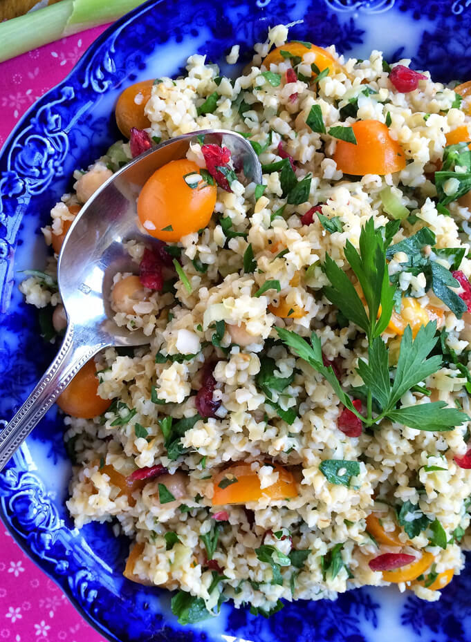 Tabbouleh salad. Source.