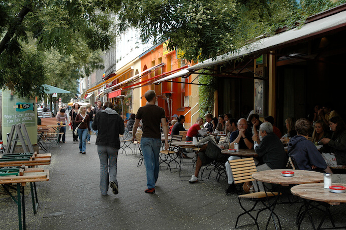 Die Bergmannstraße ist auf ihrem zu einer Fußgänerzone. (Foto: PROValerio Pillar)