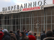 Identitäre Bewegung Hauptbahnhof Köln