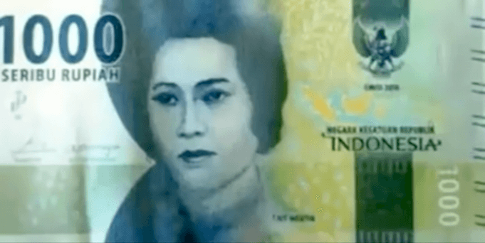 Indonesien Geldscheine Kafir Cut Nyak Meutia