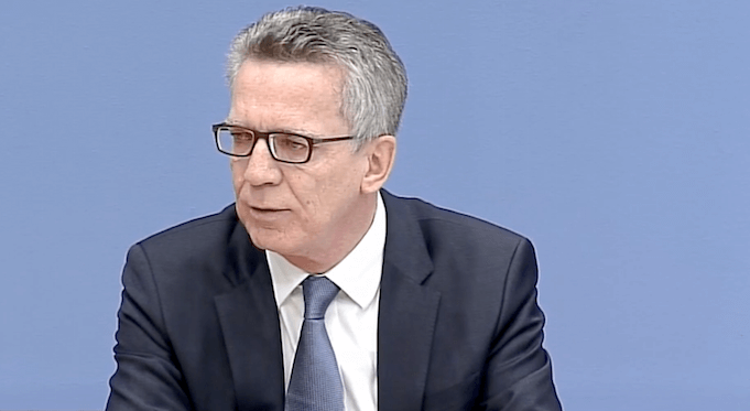 Thomas de Maizière Asylbewerber 2016