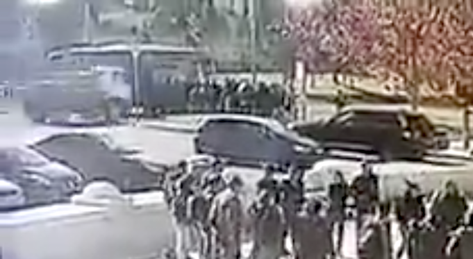 Überwachungsbilder Lkw-Anschlag Jerusalem