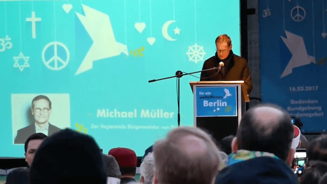 Michael Müller Islamisten-Kundgebung Gedächtniskirche
