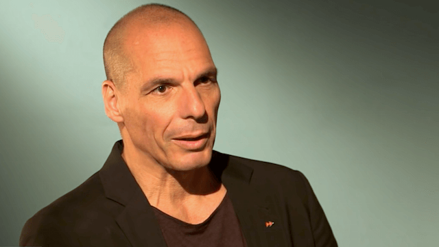 Yanis Varoufakis will mit einer europäischen Identität gegen die „inkompetenten Eliten“ kämpfen. (Screenshot: YouTube)