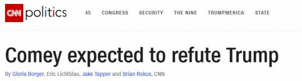 CNN Fake News anonyme Zeugen Trump Comey
