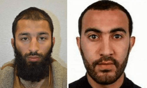 Zwei der drei Attentäter von London: Khuram Shazad Butt (links) und Rachid Redouane (rechts)