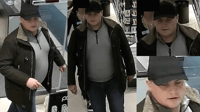 Die Polizei sucht einen Mann, der immer wieder mit Kreditkarten betrügt. (Fotos: Polizei Berlin)