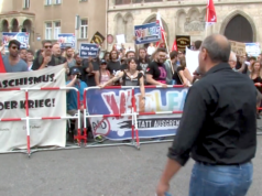 AfD-Kandidat Peter Boehringer hat der Antifa in Regensburg eine Rede gehalten. (Screenshot: YouTube)