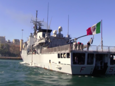 Italien startet eine Marineoperation vor der libyschen Küste. (Screenshot: YouTube)