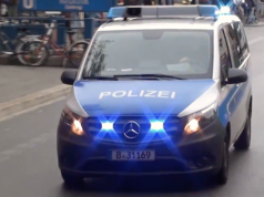 Auf dem Wegen zur Gefangenensammelstelle spuckte der 15-jährige polizeibekannte Intensivtäter immer wieder in den Streifenwagen. (Screenshot: YouTube)