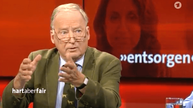 Die Aussagen von Spitzenkandidat Alexander Gauland zur Integrationsbeauftragten der Bundesregierung haben der AfD offenbar nicht geschadet. Bei Infratest dimap liegt die Partei derzeit bei elf Prozent. (Screenshot: YouTube)