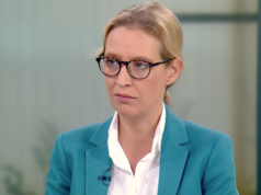 Laut Alice Weidel gehört Bundeskanzlerin Angela Merkel nach ihrer Amtszeit vor ein Gericht gestellt. (Screenshot: YouTube)