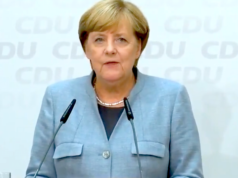 Angela Merkel kann trotz der Verluste ihrer Partei voraussichtlich auch die kommenden vier Jahre als Bundeskanzlerin regieren. (Screenshot: YouTube)
