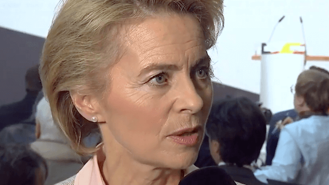 Ursula von der Leyen warnt vor einem Rechtsruck und findet ein Vorbild in der SPD. (Screenshot: YouTube)