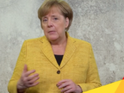 Schlechte Nachrichten für Bundeskanzlerin Angela Merkel: CDU/CSU fallen in Wahlumfragen auf 30 Prozent. (Screenshot: YouTube)