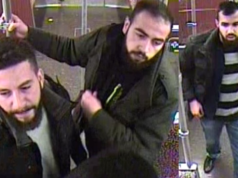 Diese drei Männer attackierten im Oktober 2016 Fahrgäste in einer U-Bahn der Linie U8. (Fotos: Polizei Berlin)