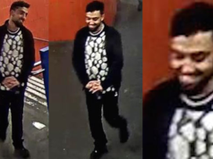 Die Polizei sucht diesen Mann, der in der Nähe des U-Bahnhof Hallesches Tor eine junge Frau sexuell genötigt haben soll. (Fotos: Polizei Berlin)