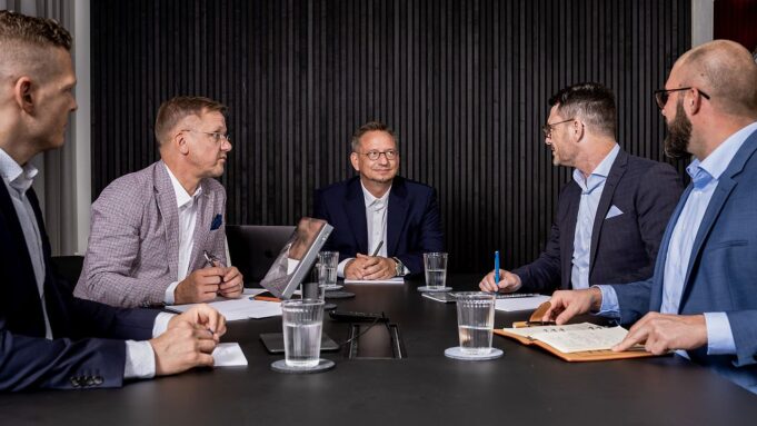 Treffen der Geschäftsleitung von Noble BC mit Andreas Kroll und Lars Kruse.