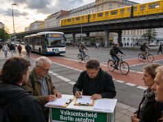 Volksentscheid Berlin autofrei - Volksbegehren mit Unterschriftensammlung